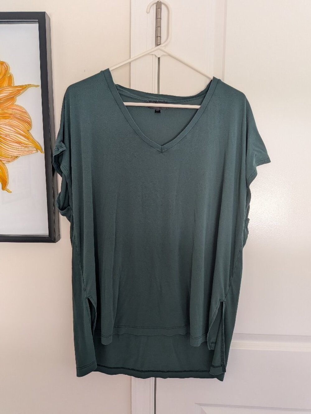 Topshop teal green loose fitting tshirt